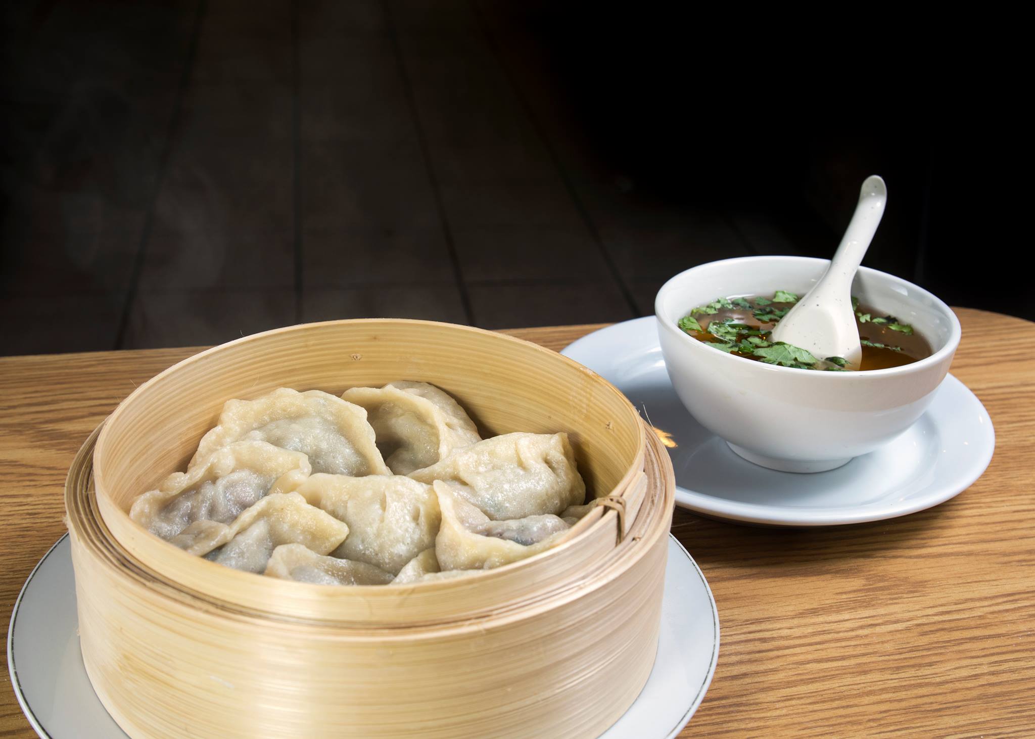 Momos and soup